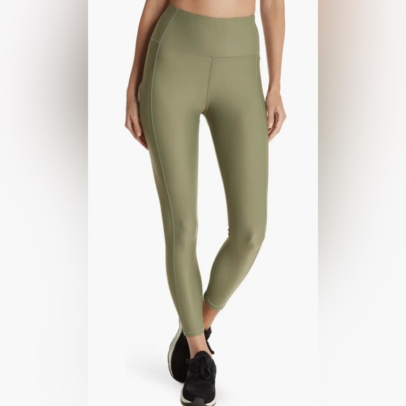 Sweaty Betty High Shine High Waist 7/8 Leggings | Size Small | Olive Green - Picture 1 of 13